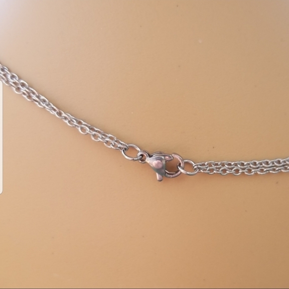 🔵🆕️ Green  chakra  Heart and moon necklac - Picture 6 of 7